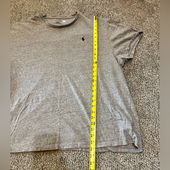 POLO RALPH LAUREN XXL Heathered Gray Short Sleeve Tee R $60 - Picture 5 of 5